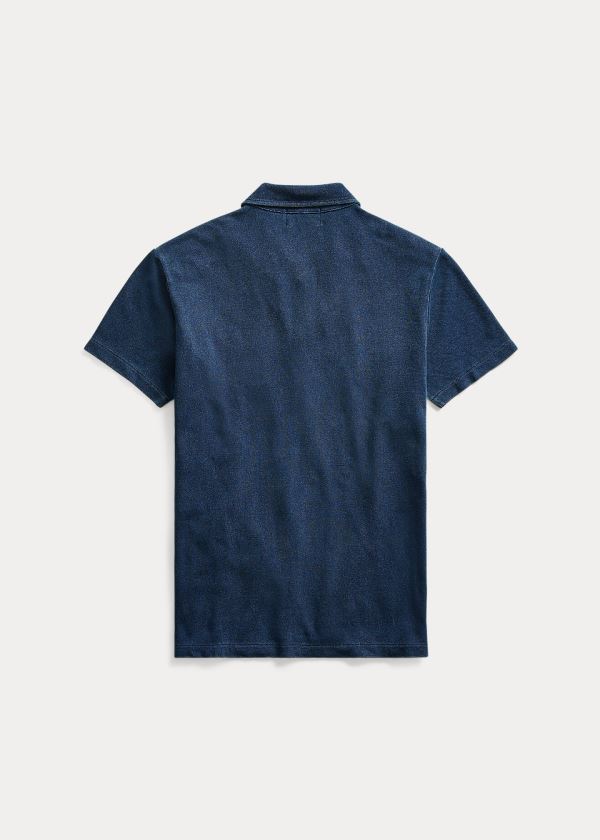 Polos Ralph Lauren Hombre Azules Azules - Cotton Pocket - WKXFO1062